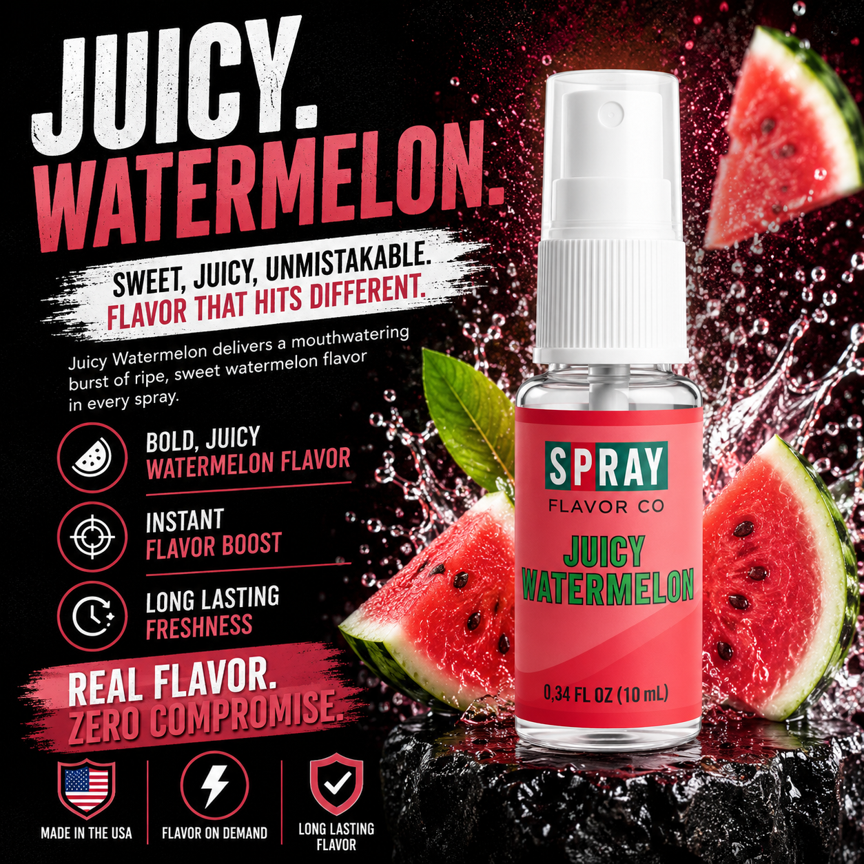 JUICY WATERMELON – Summer sweetness, any time flavor spray