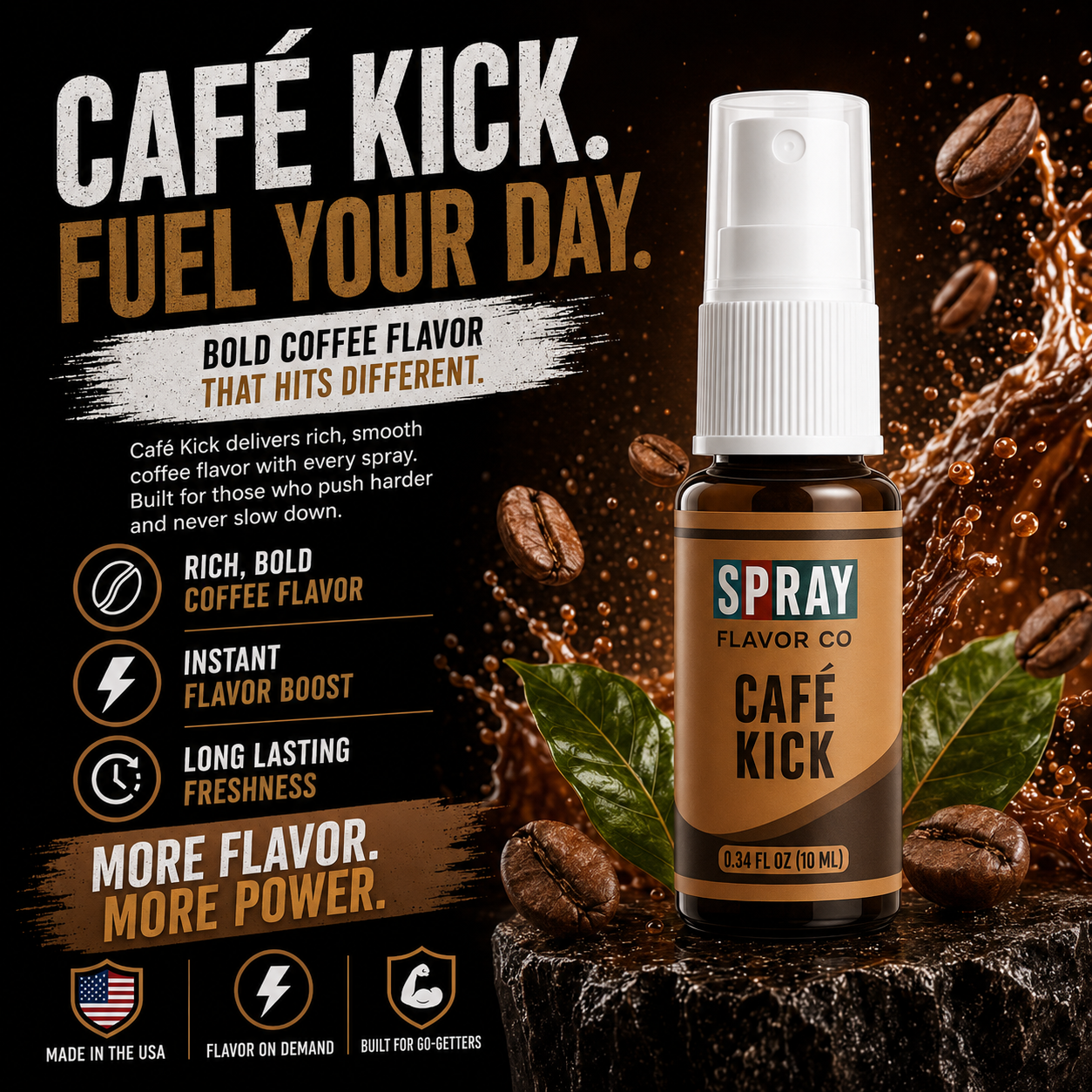 CAFÈ KICK – Coffee-Inspired Flavor Spray