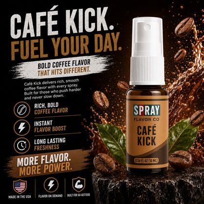CAFÈ KICK – Coffee-Inspired Flavor Spray